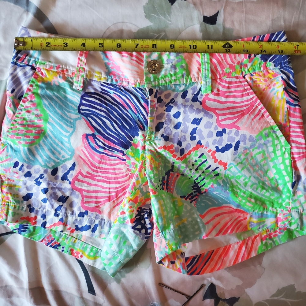 Lilly Pulitzer The Callahan low rise Shorts Roar of the seas size 0 Preppy Beach - Picture 10 of 11